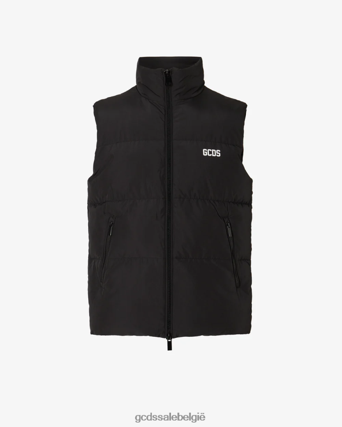 Gezwollen vest met lage band Heren GCDS wit kleding 4600VF11