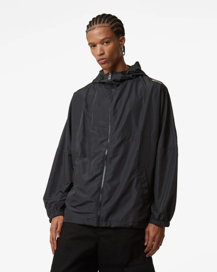 anorak met geluksprint Heren GCDS zwart kleding 4600VF8