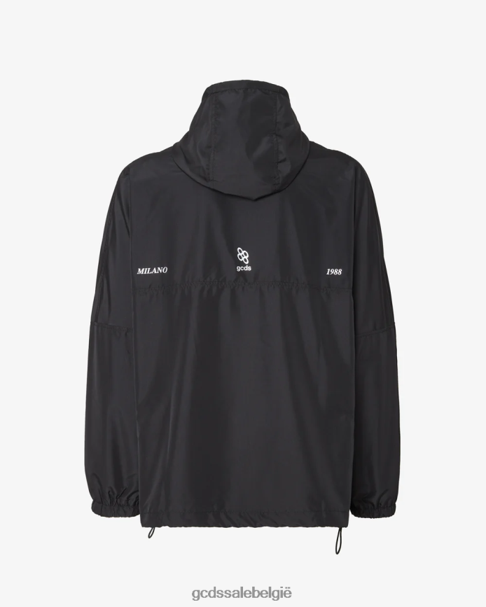 anorak met geluksprint Heren GCDS zwart kleding 4600VF8