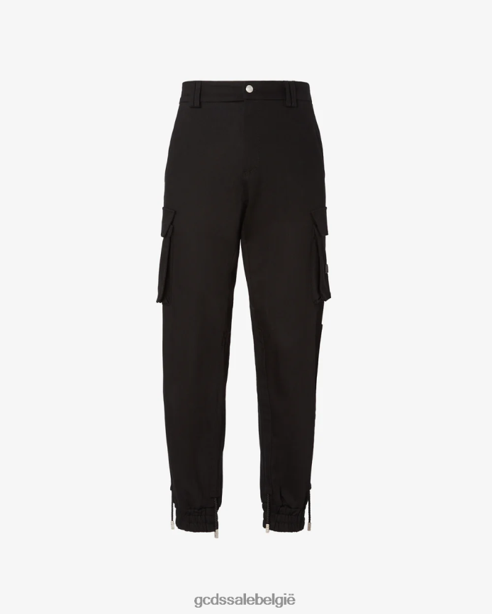 Basic cargobroek van katoencanvas Heren GCDS zwart kleding 4600VF140