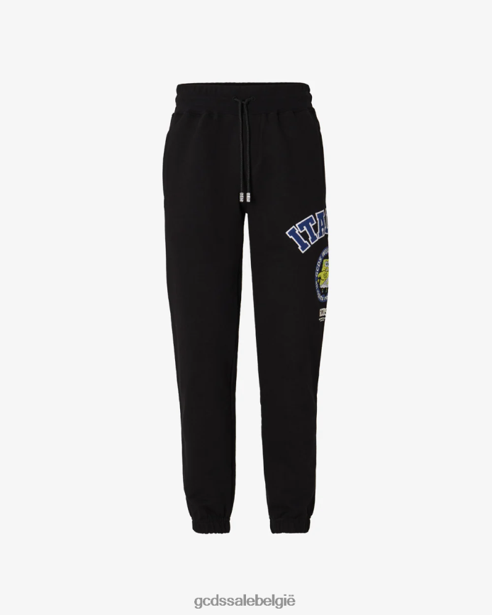Basic joggingbroek met Spongebob italico-print Heren GCDS zwart kleding 4600VF131