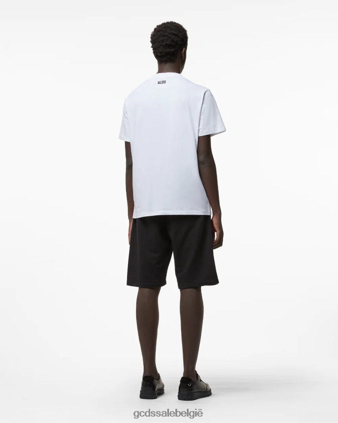 Oversized bermuda met golvend logo Heren GCDS zwart kleding 4600VF138