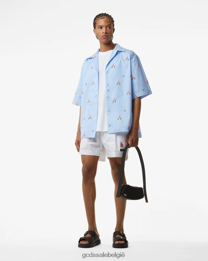 Patrick basisshort Heren GCDS wit kleding 4600VF121