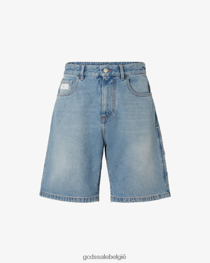 bucket denim bermuda Heren GCDS nieuw lichtblauw kleding 4600VF134