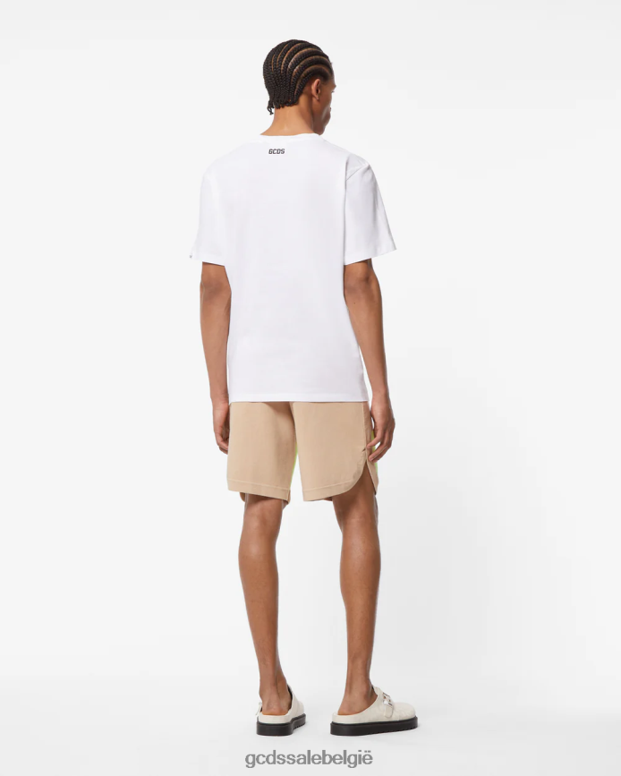 lage band bermuda Heren GCDS beige kleding 4600VF116