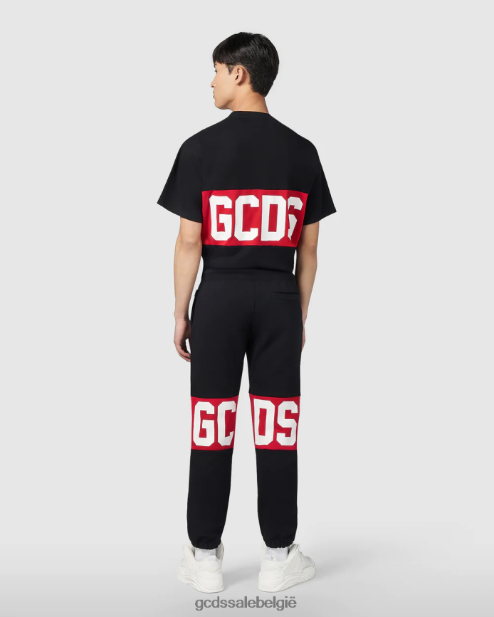 logoband normale joggingbroek Heren GCDS zwart kleding 4600VF143
