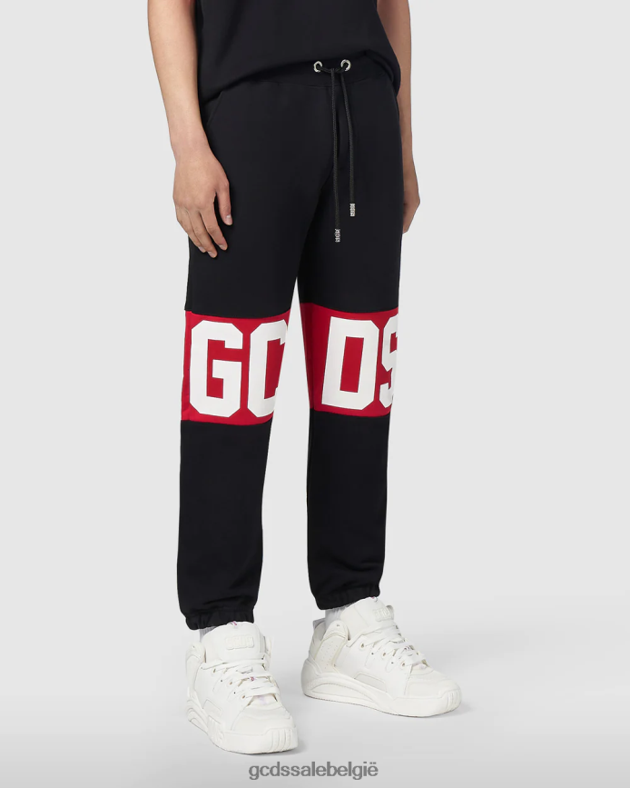 logoband normale joggingbroek Heren GCDS zwart kleding 4600VF143