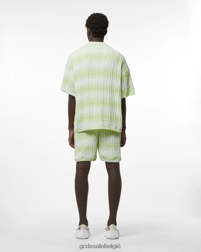 vlechten degraderen korte broeken Heren GCDS limoen kleding 4600VF113