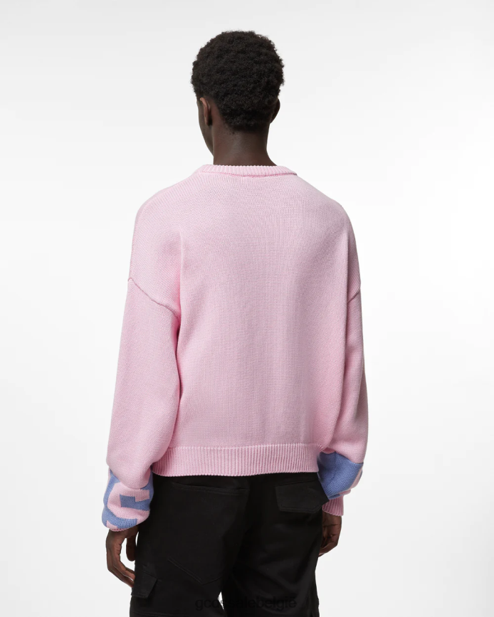 Patrick Star trui met laag bandlogo Heren GCDS roze kleding 4600VF36