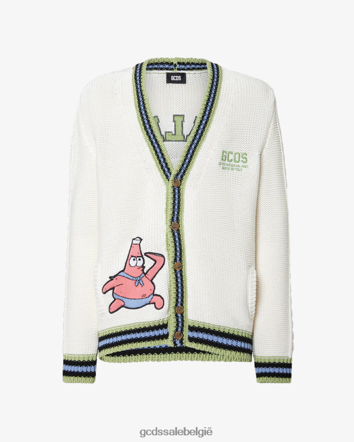 Spongebob italico gebreid vest Heren GCDS gebroken wit kleding 4600VF37