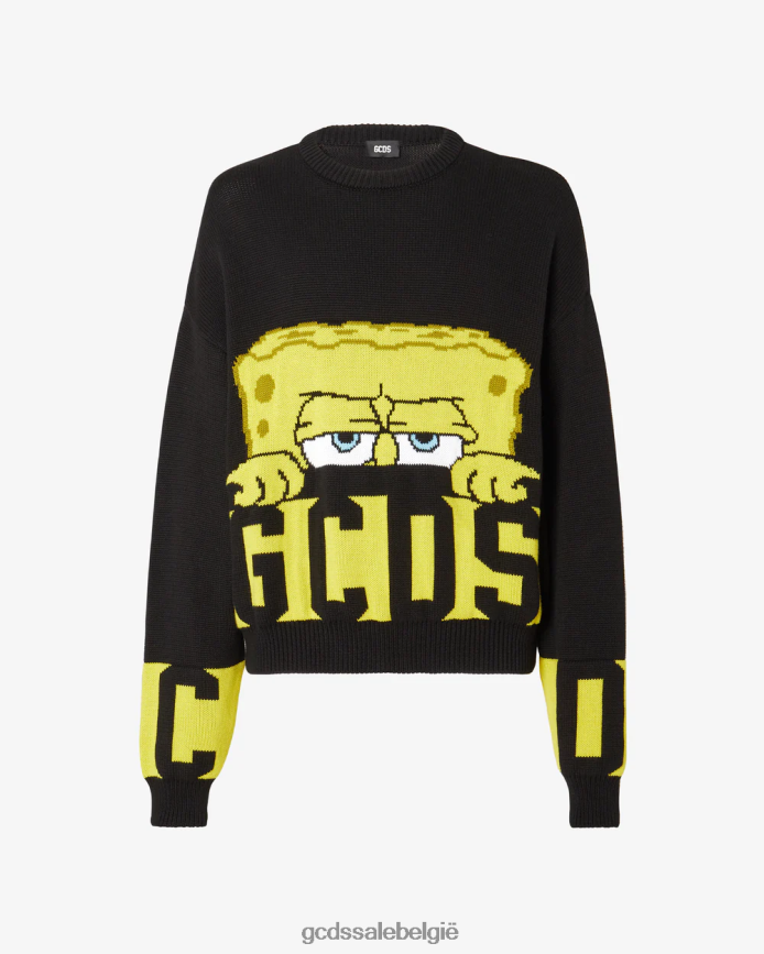 Spongebob trui met laag bandlogo Heren GCDS zwart kleding 4600VF39