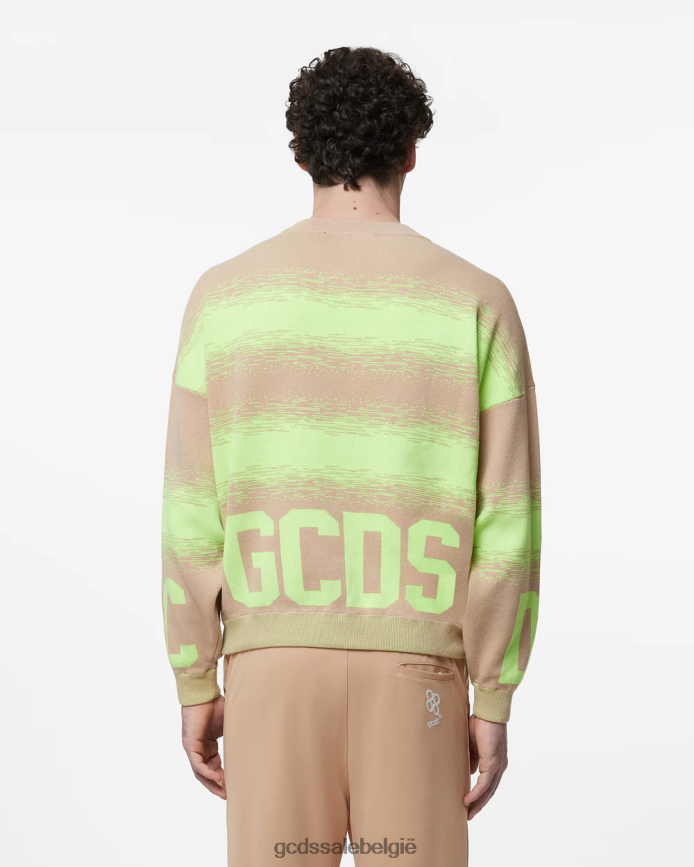 katoenen trui met lage band Heren GCDS beige kleding 4600VF26