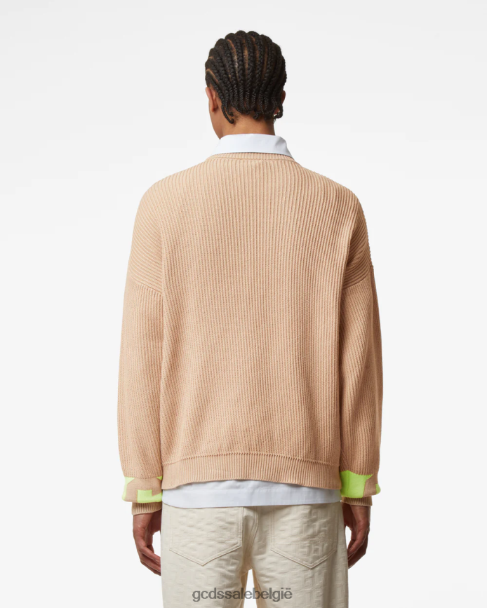 katoenen trui met lage band Heren GCDS beige kleding 4600VF28