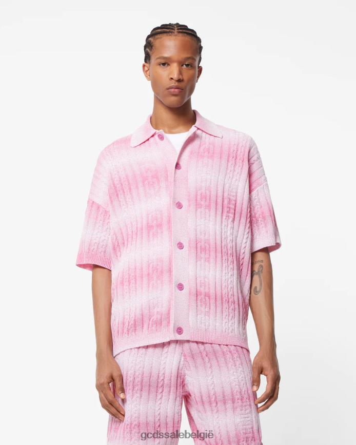 vlechten degraderen het shirt Heren GCDS fuchsia kleding 4600VF31