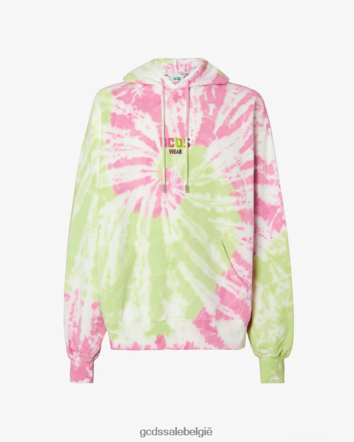 Oversized hoodie met tie-dye-effect Heren GCDS veelkleurig kleding 4600VF63
