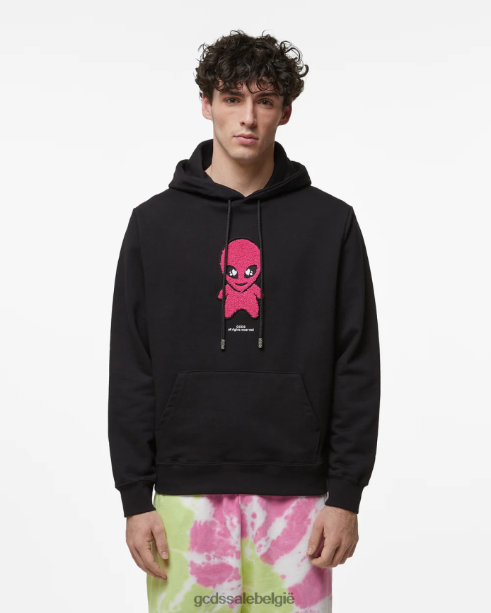 Wirdo normale hoodie Heren GCDS zwart kleding 4600VF61