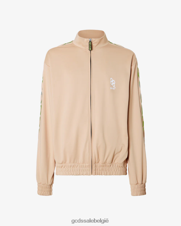 reflecterende trainingstop met logoprint Heren GCDS beige kleding 4600VF48