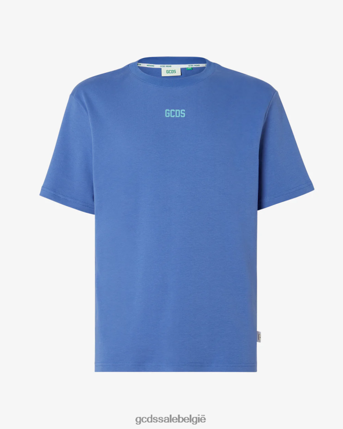 Normaal T-shirt met eco-logo Heren GCDS blauw kleding 4600VF106