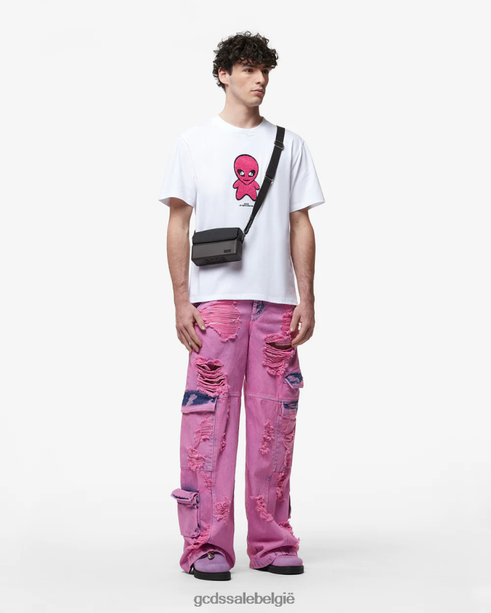 Wirdo los t-shirt Heren GCDS wit kleding 4600VF95