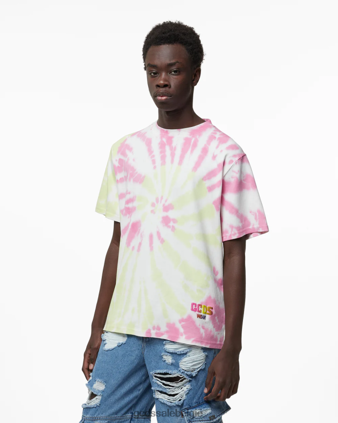 tie-dye los t-shirt Heren GCDS veelkleurig kleding 4600VF99