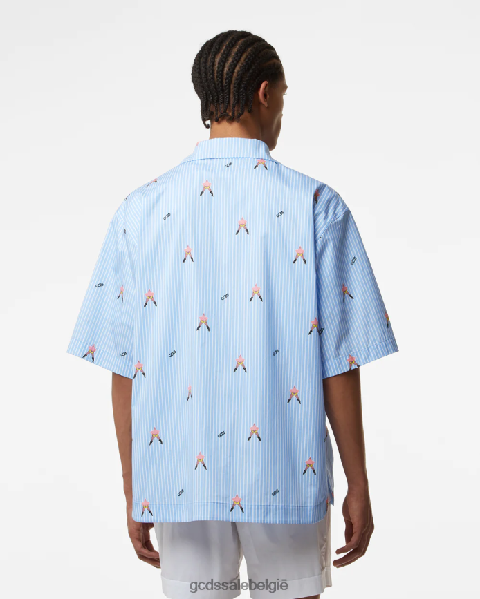 volledig katoenen bowlingshirt van Patrick Star Heren GCDS veelkleurig kleding 4600VF90