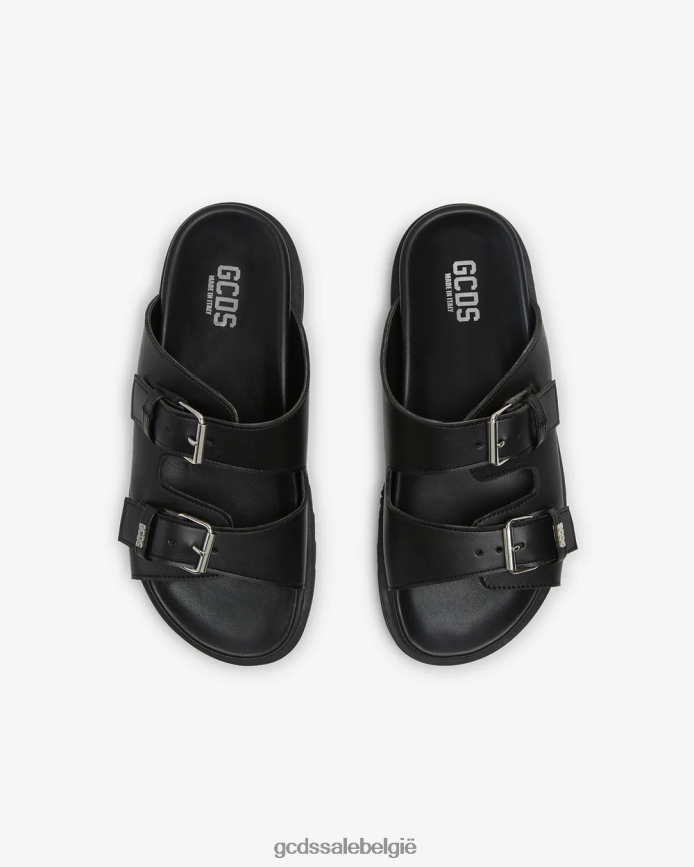 leren sandalen Heren GCDS zwart schoenen 4600VF183