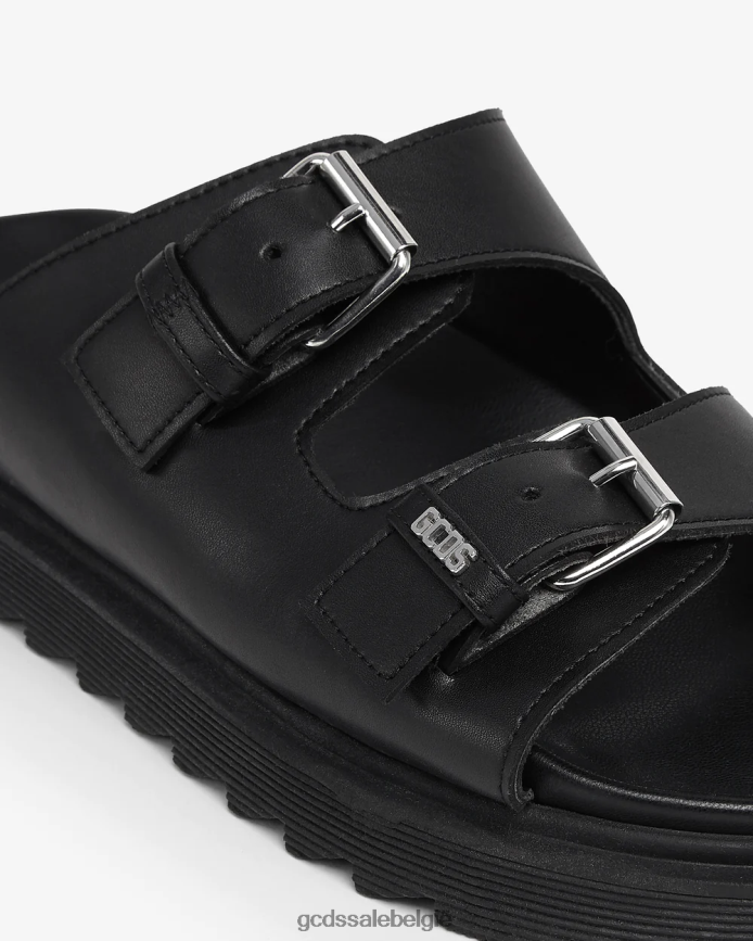 leren sandalen Heren GCDS zwart schoenen 4600VF183