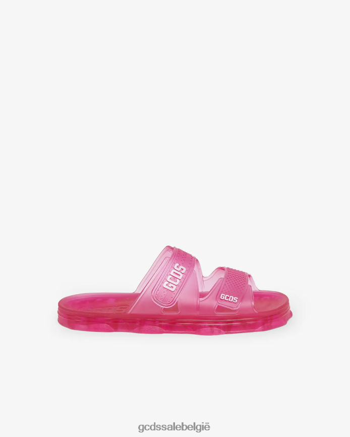 rubberen glijbanen Heren GCDS fuchsia schoenen 4600VF190