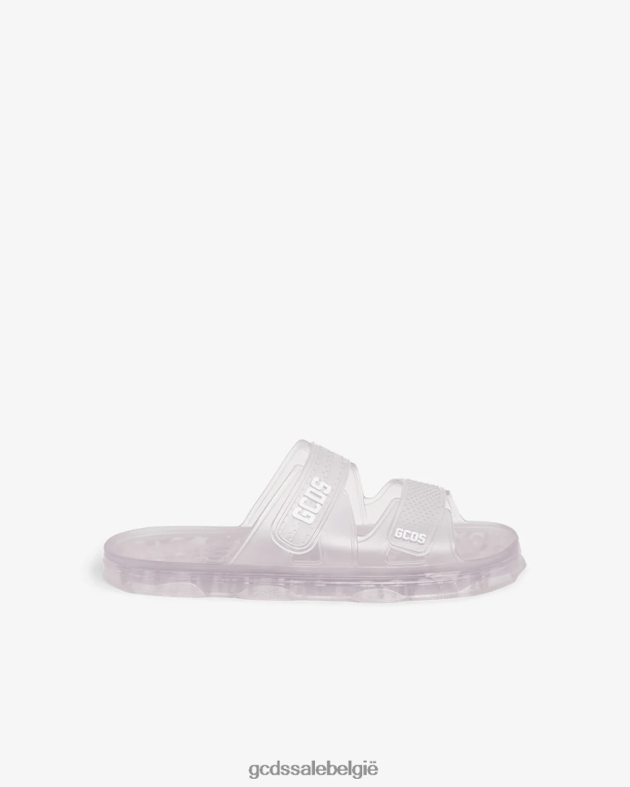 rubberen glijbanen Heren GCDS transparant schoenen 4600VF191