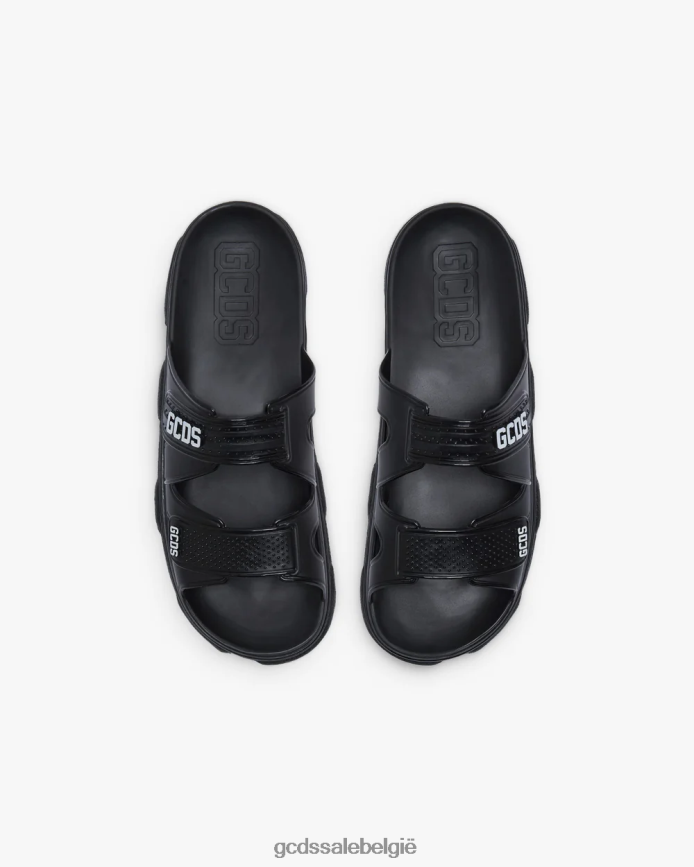 rubberen glijbanen Heren GCDS zwart schoenen 4600VF182