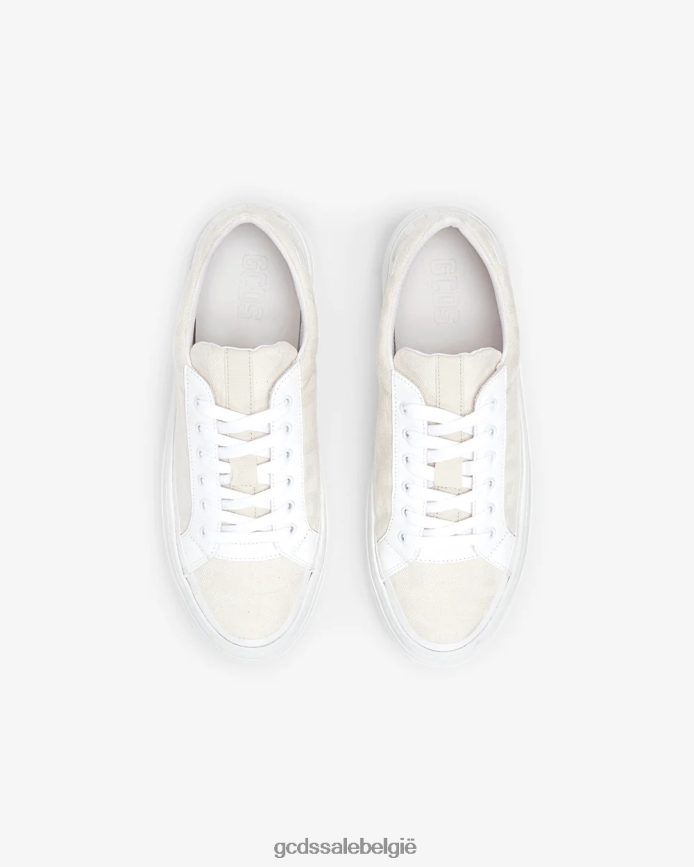 Sneakers met jacquardmonogram Heren GCDS gebroken wit schoenen 4600VF161