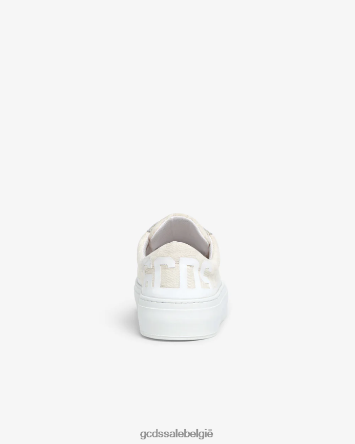 Sneakers met jacquardmonogram Heren GCDS gebroken wit schoenen 4600VF161