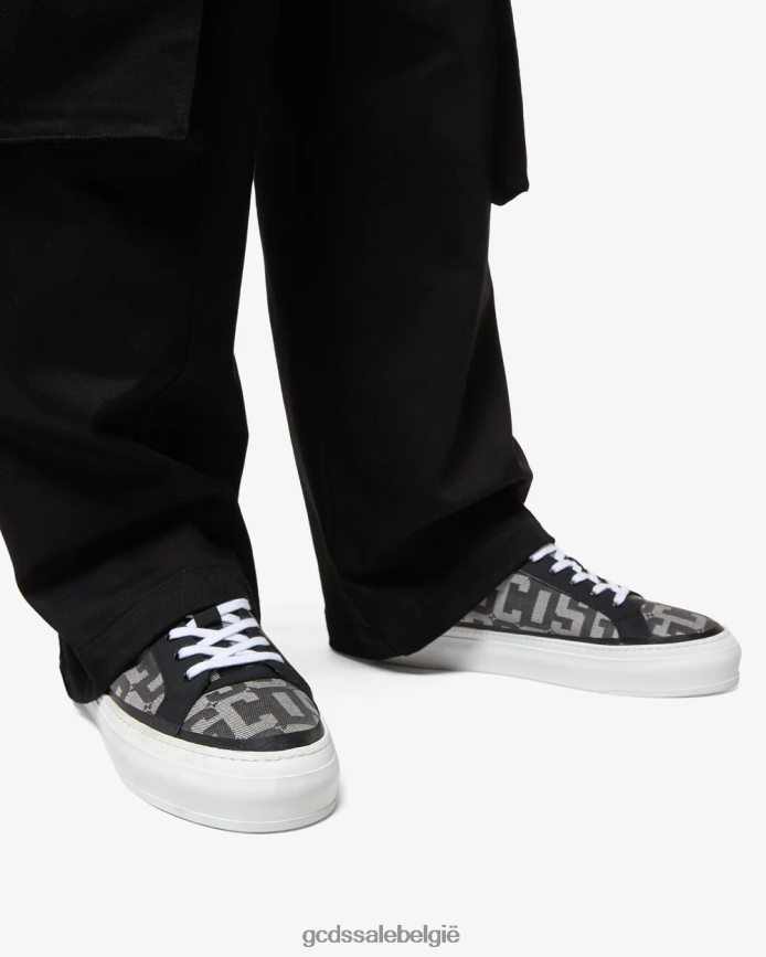 Sneakers met jacquardmonogram Heren GCDS zwart schoenen 4600VF162
