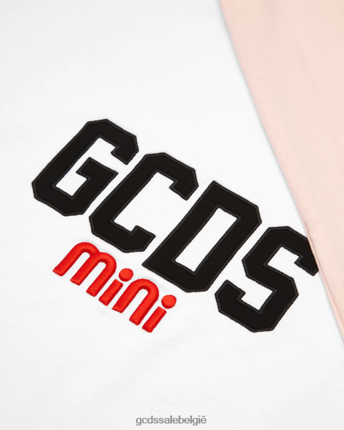 Katoenen babydeken met logo kinderen GCDS parel roos accessoire 4600VF653