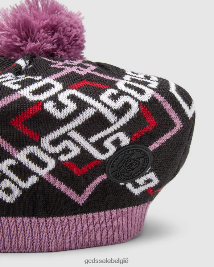 Junior muts met pompons en Schotse ruit kinderen GCDS veelkleurig accessoire 4600VF764