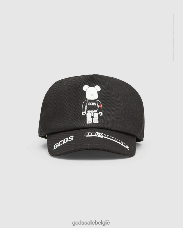 junior baseballpet kinderen GCDS x Be@rbrick zwart accessoire 4600VF782