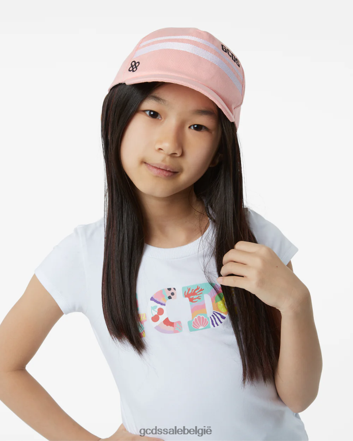 junior baseballpet met lage logoband kinderen GCDS roze accessoire 4600VF775