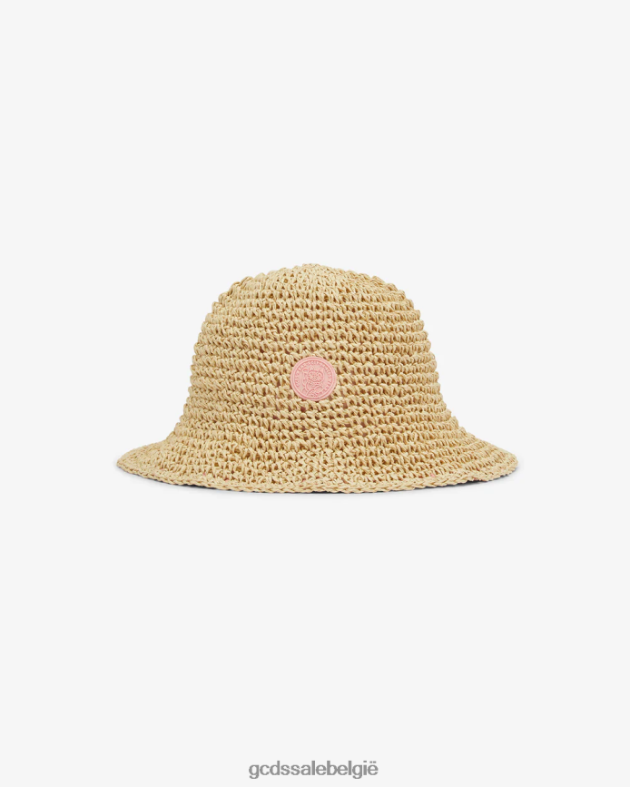 junior strohoed kinderen GCDS beige accessoire 4600VF778