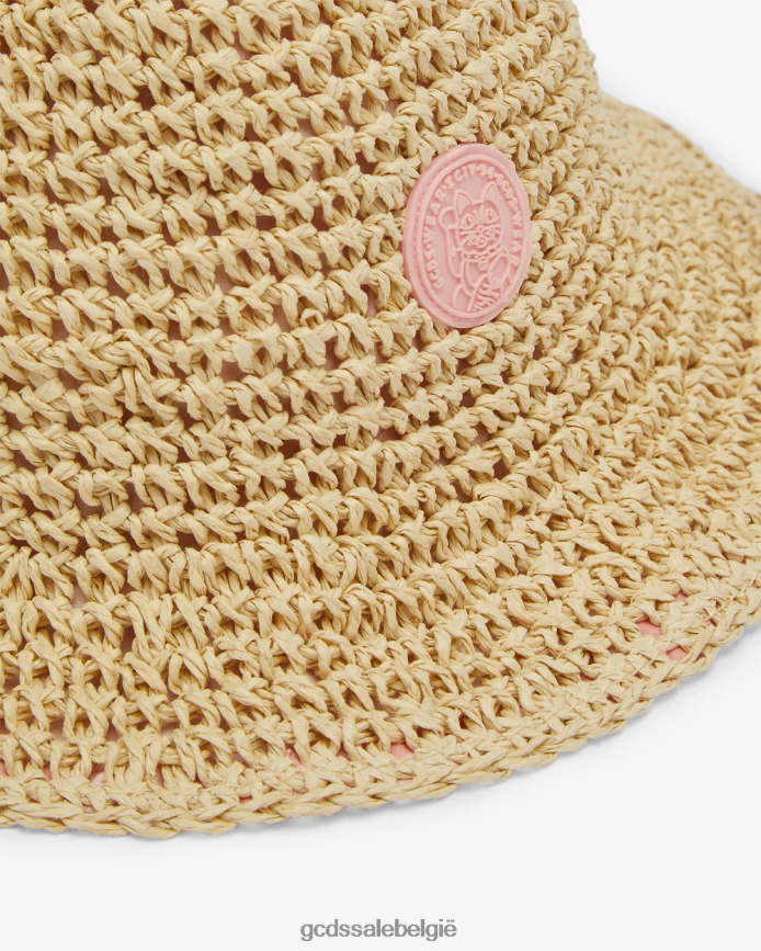 junior strohoed kinderen GCDS beige accessoire 4600VF778