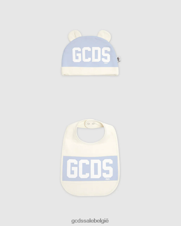 Tweedelige babyset met logoband kinderen GCDS babyblauw kleding 4600VF572