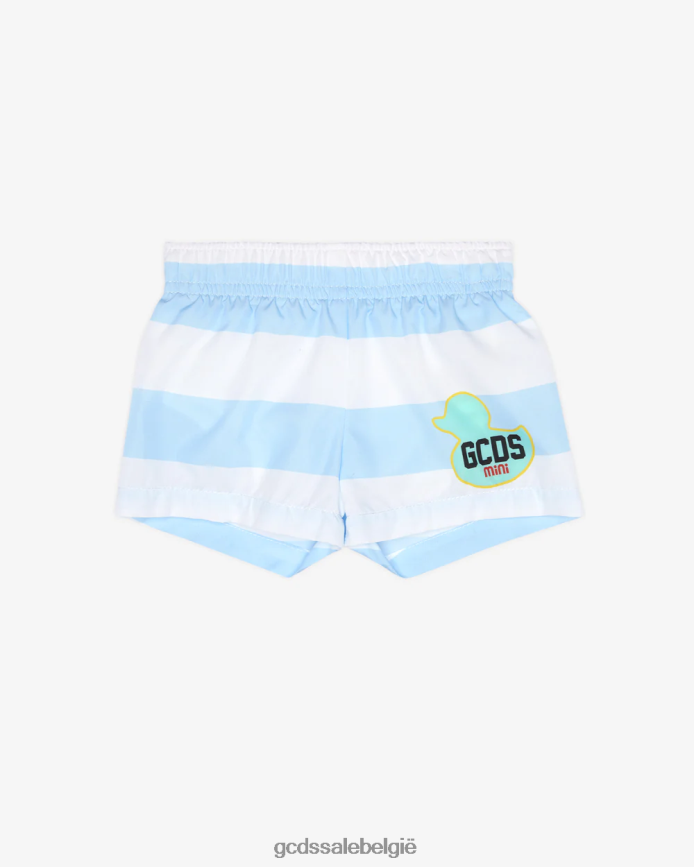 baby gestreepte zwemshort kinderen GCDS lichtblauw kleding 4600VF644