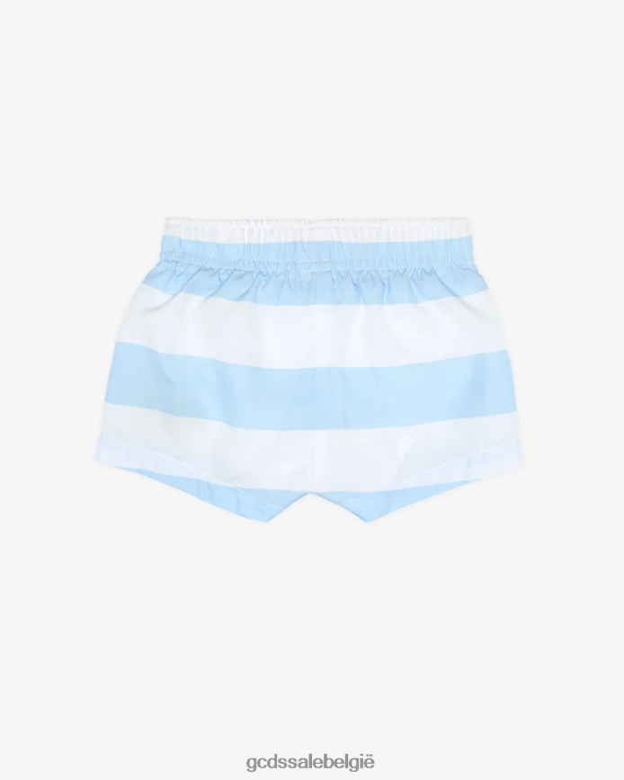 baby gestreepte zwemshort kinderen GCDS lichtblauw kleding 4600VF644