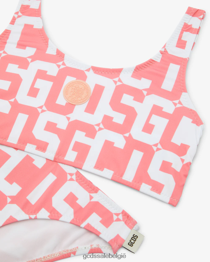junior monogrambikini kinderen GCDS roze kleding 4600VF824
