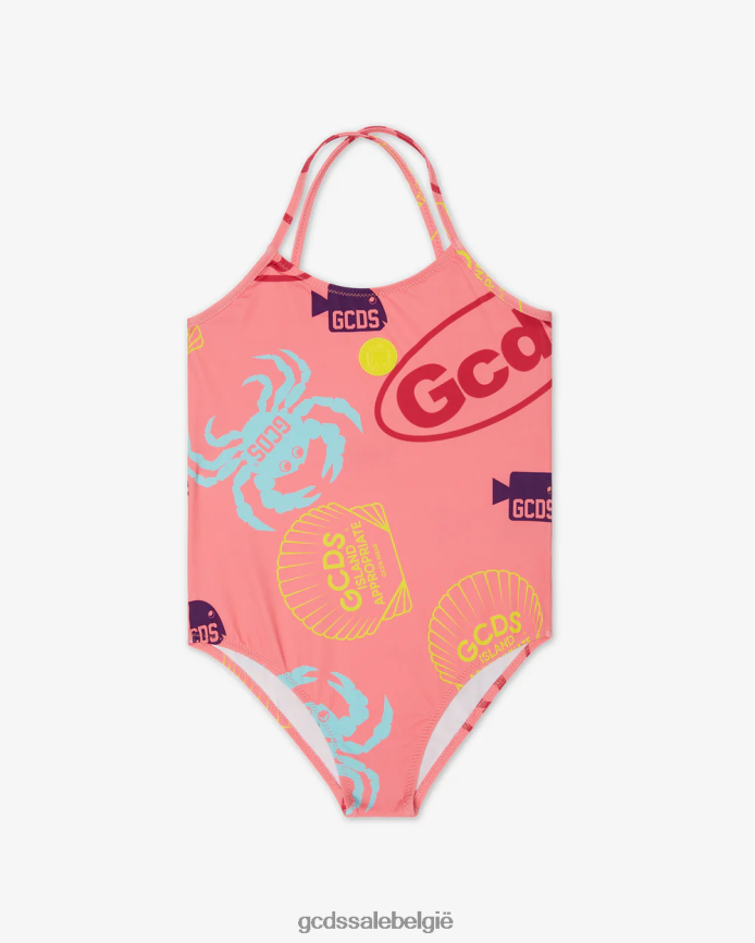 junior shell-badpak kinderen GCDS fuchsia kleding 4600VF823