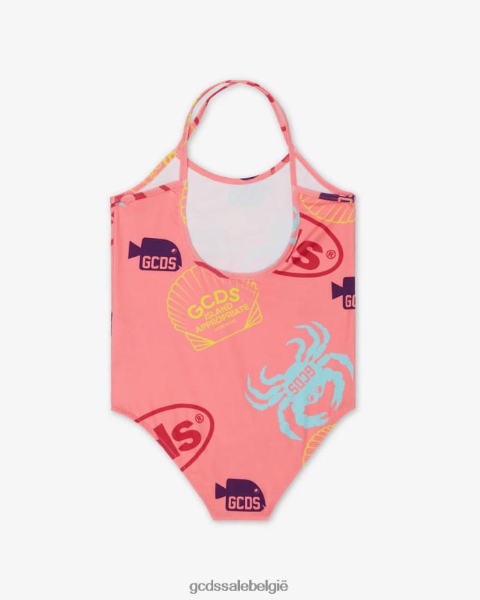 junior shell-badpak kinderen GCDS fuchsia kleding 4600VF823
