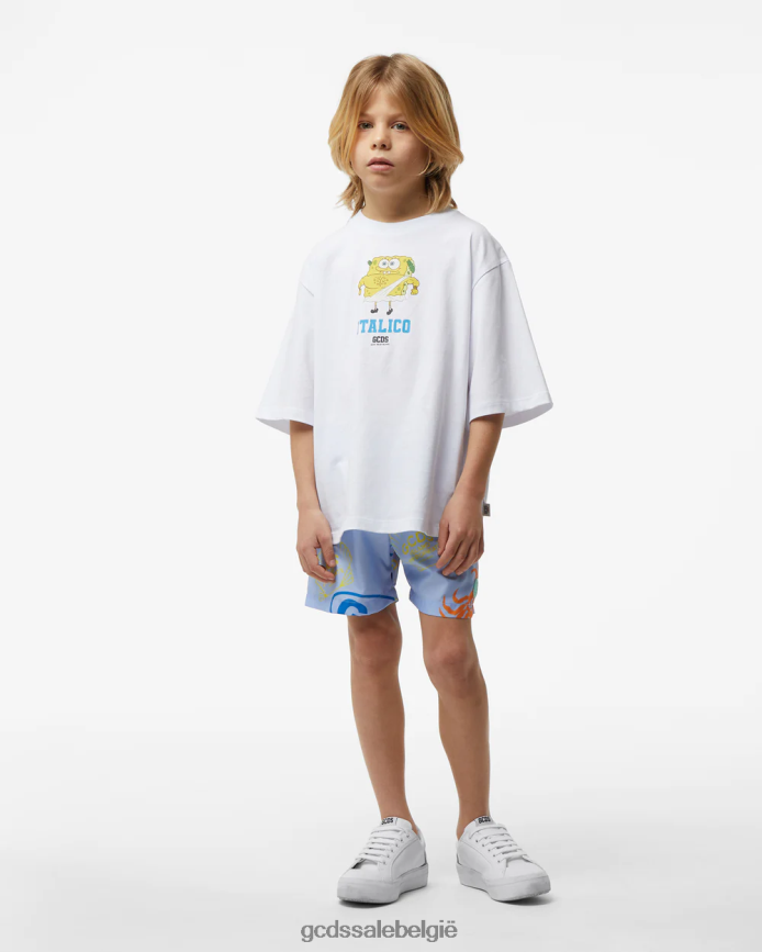 junior shell-zwemshort kinderen GCDS blauw kleding 4600VF763