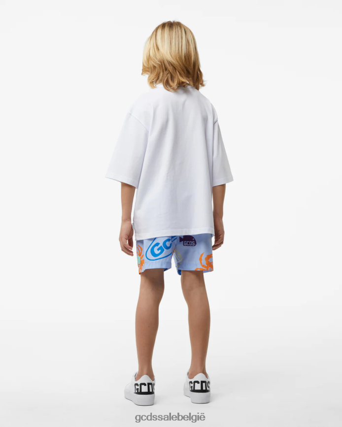 junior shell-zwemshort kinderen GCDS blauw kleding 4600VF763