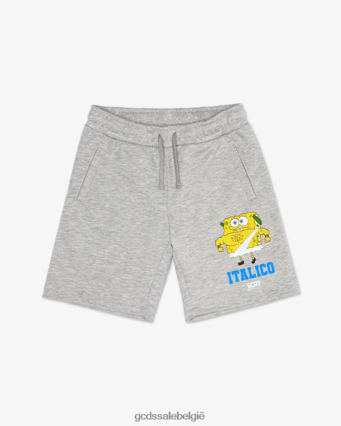 Junior Spongebob italico bermuda kinderen GCDS grijs kleding 4600VF760