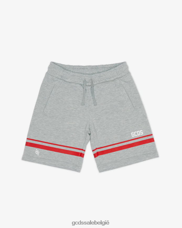 Junior lage bermuda met logoband kinderen GCDS grijs kleding 4600VF753