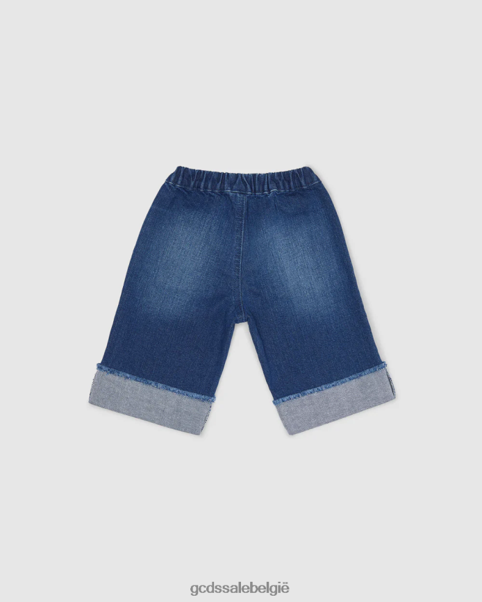 denimjeans met babyhart kinderen GCDS lichtblauw kleding 4600VF621